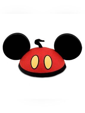 Vintage Disney Parks Mickey Mouse Red Pants Ears Hat- EUC